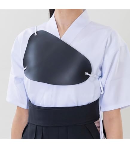 Amazon.co.jp: 弓道 弓道衣 胸当て 合皮レザー 翠山弓具店 suizan (S